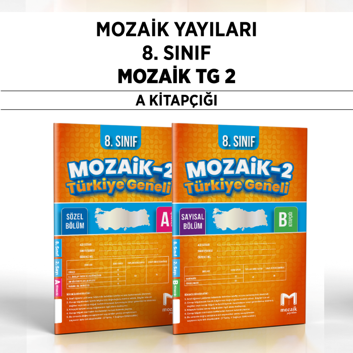 MOZAİK 08.SINIF TÜRKİYE GENELİ SAY/SÖZ 2-A -25-26